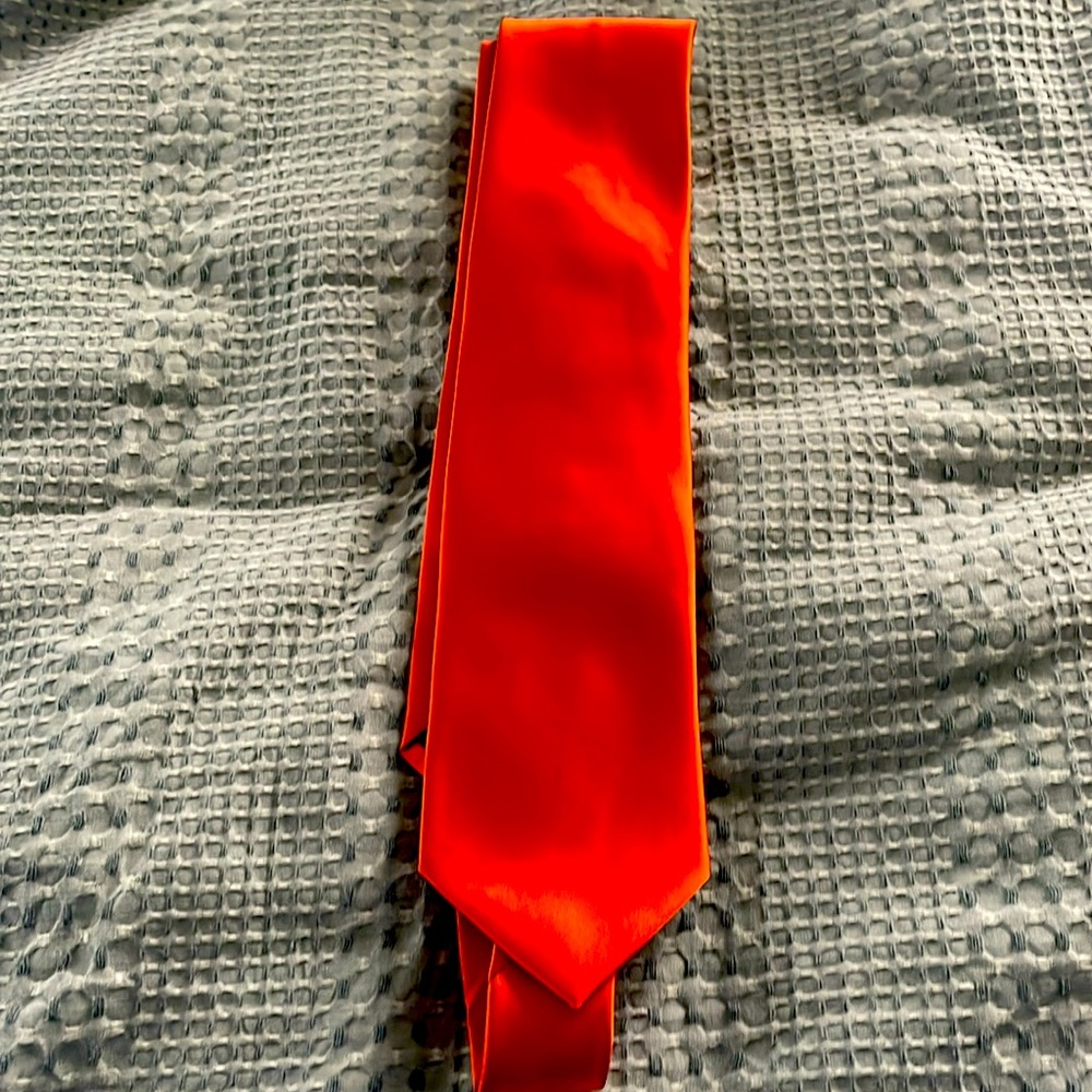 Burnt orange tie